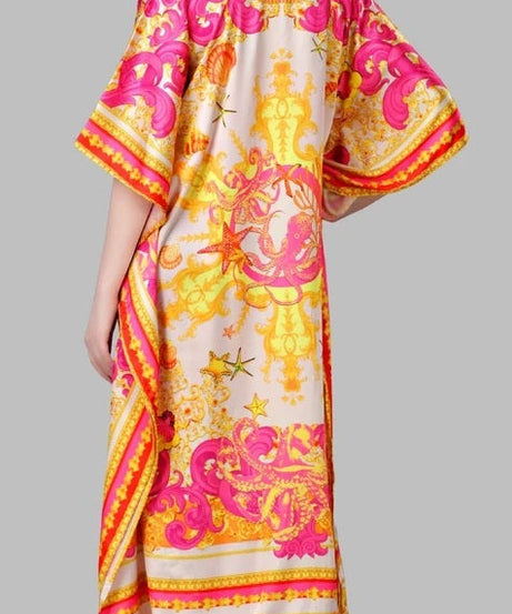 Women's Kaftan Dress Printed Loose Long Maxi Style Dress, Best Gift For Her