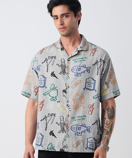 Doodle Mayhem Oversized Shirts