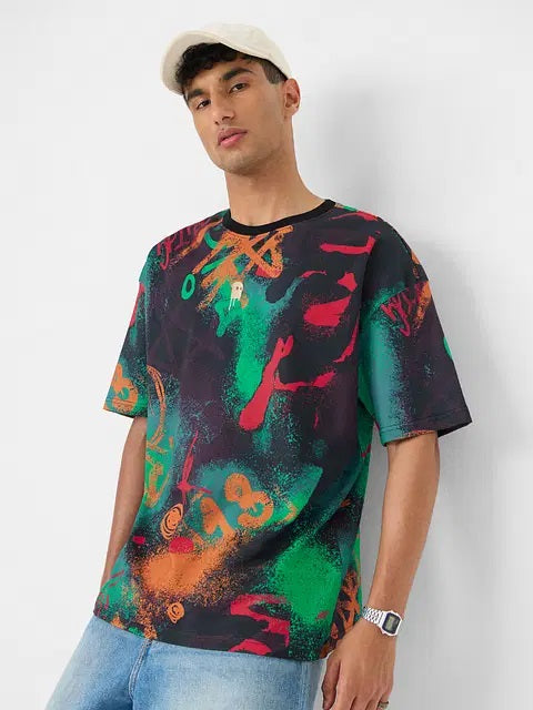 Street Graffiti Oversized T-Shirts