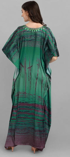 Kaftan Dresses for Women Free Size Batwing Sleeve Caftans Long Maxi Beach Dress