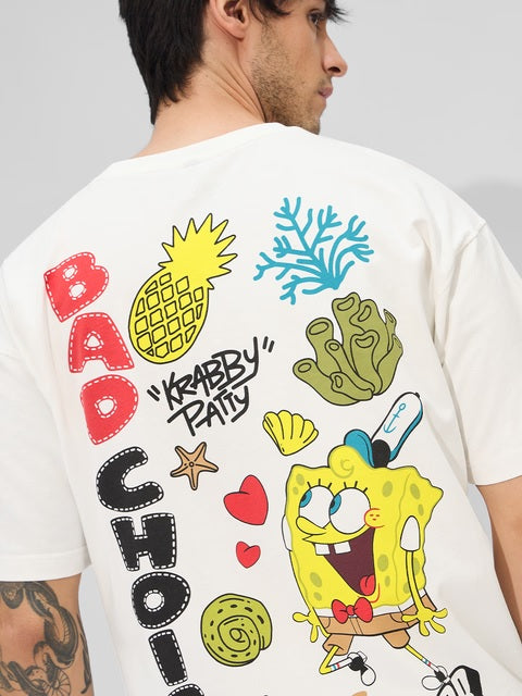 SpongeBob  Bad Choices Oversized T-Shirts