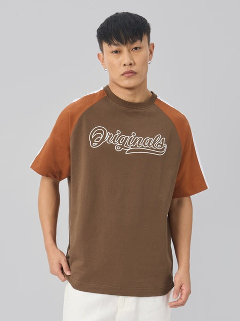 Racer Brown Oversized T-Shirts