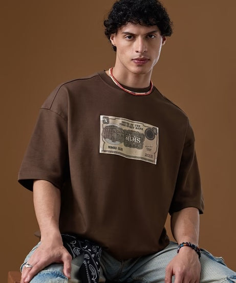 Nomad: Retro Rupee Super Oversized T-Shirts