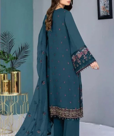 Georgette With Embroidery Stitched Work Salwar Kameez Suit