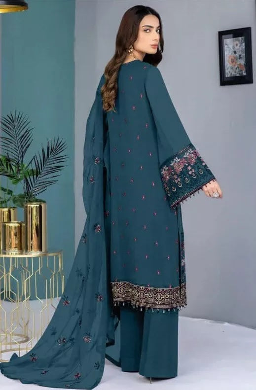 Georgette With Embroidery Stitched Work Salwar Kameez Suit