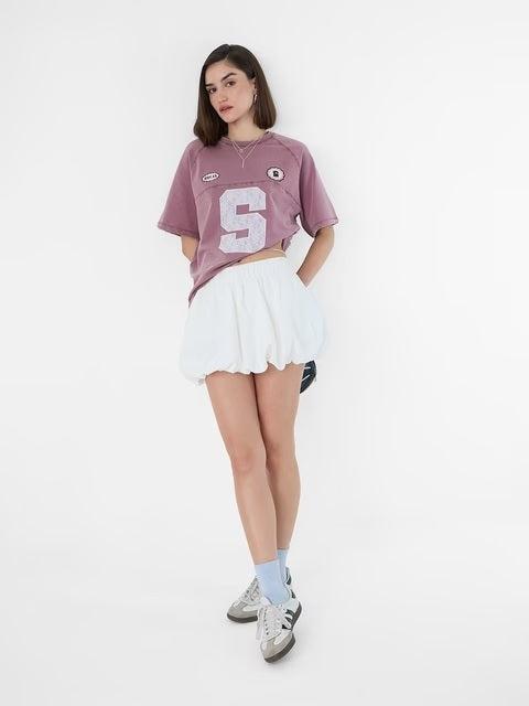 Pink Grunge Women Oversized T-Shirts
