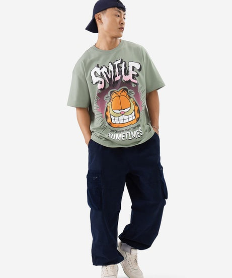 Garfield Smile Oversized T-Shirts