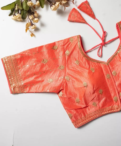 Vibrant Silk Blouse For Women's