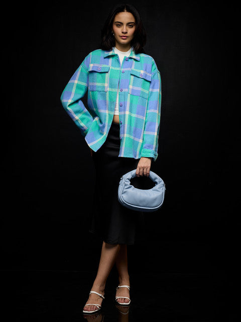 Flannel Shacket Grapemist Women Shackets