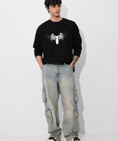 Marvel Venom Oversized Full Sleeve T-Shirts