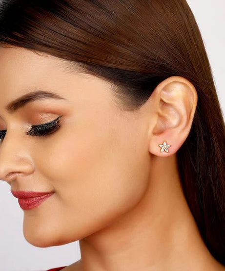 Golden Lily Earrings