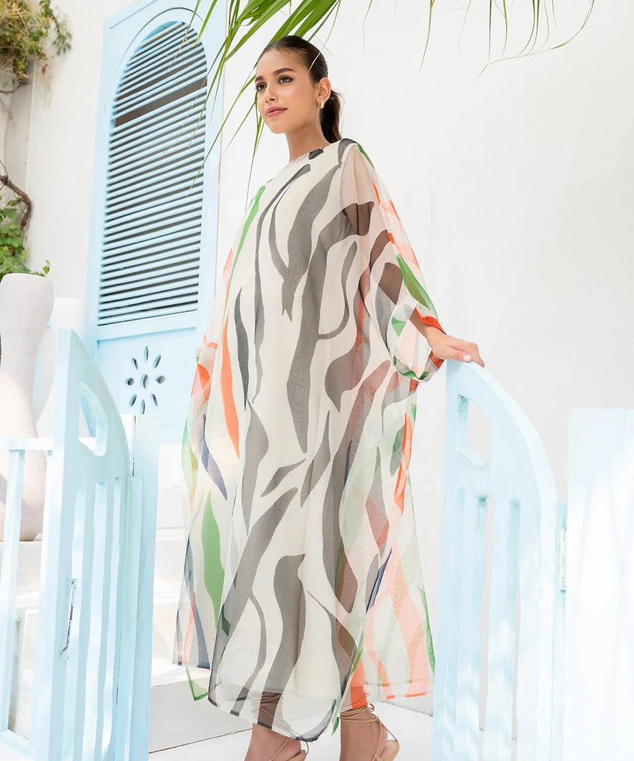 Georgette Kaftan with Cotton Inner - Lightweight and Comfortable Women's Caftan