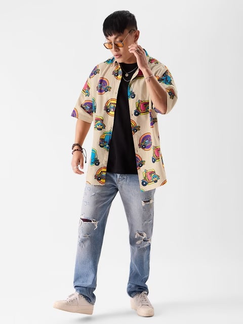 Desi Paintwork Oversized Shirts