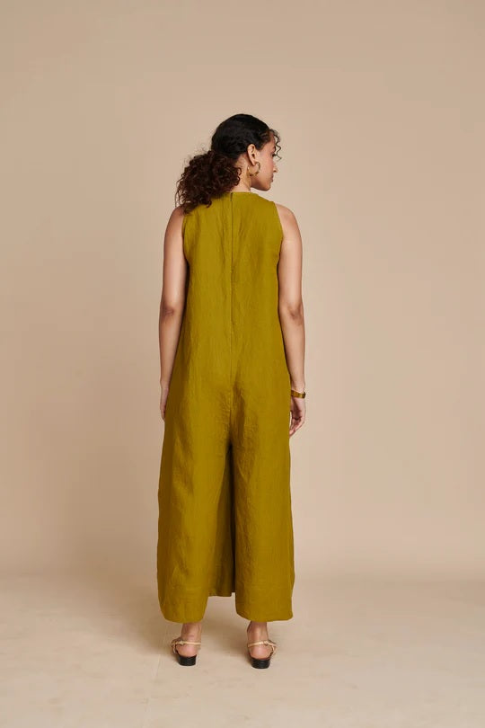 Linen Flared Jumpsuit