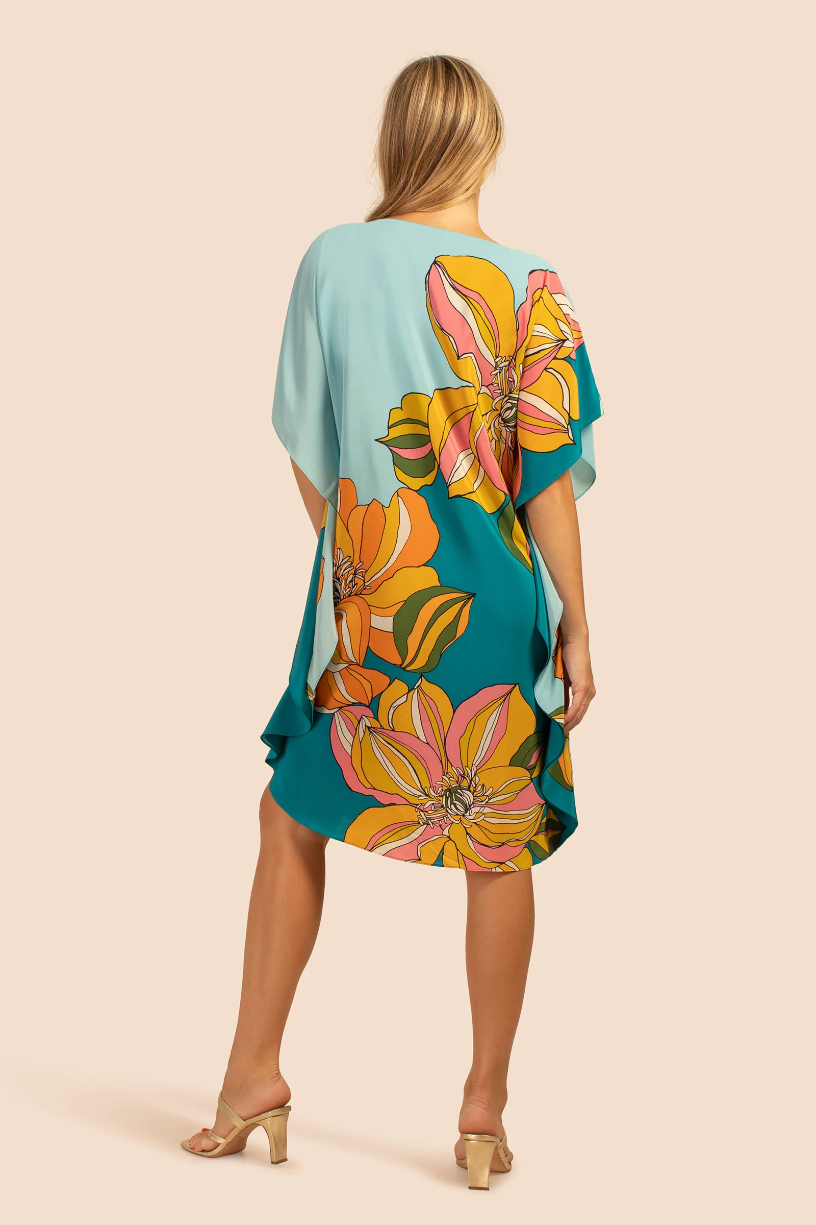 Luxury Silk Crepe Kaftan – Lightweight and Elegant Caftan For Women's