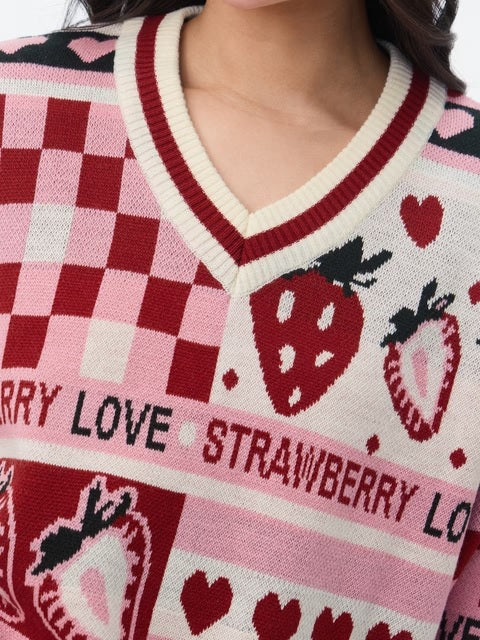 Berry Love Women Oversized Sweaters