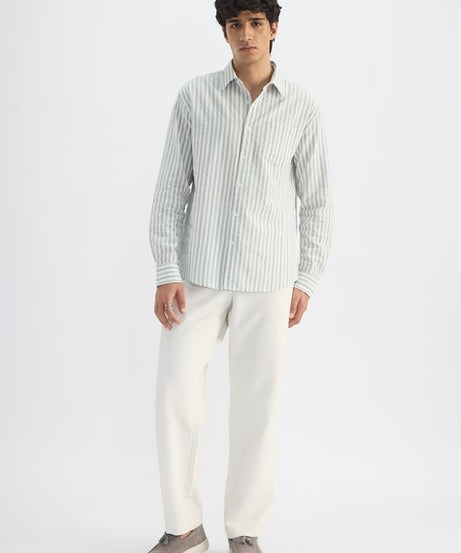 Seersucker Pine Men Textured Shirts