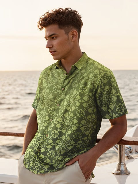 Ombre Cactus Holiday Shirts