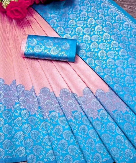 Soft Lichi Silk Wedding Exclusive Saree With Blouse