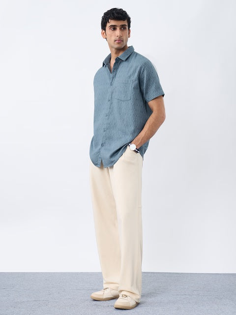 Arctic Ice Men Textured Shirts