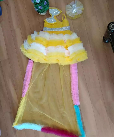 Baby Girl Birthday Dress Sleeveless Frock