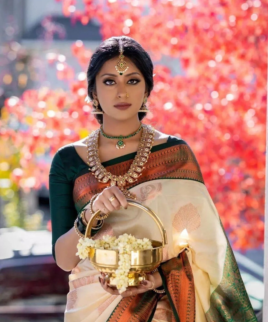 Classic Banarasi Soft Silk Saree, Fancy Wedding Sari & Blouse