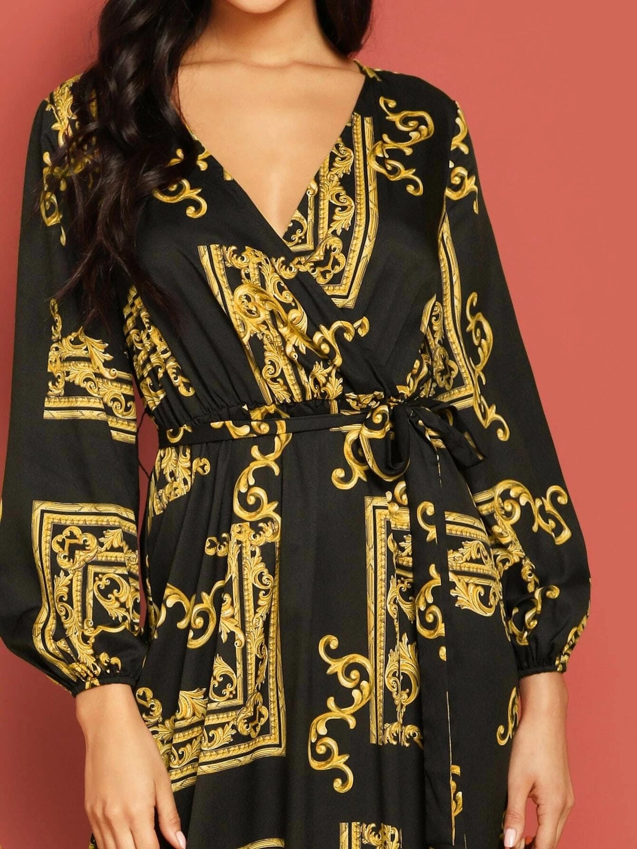 Women's Caftan Linen Casual Wear Digital Printed Long Kaftan
