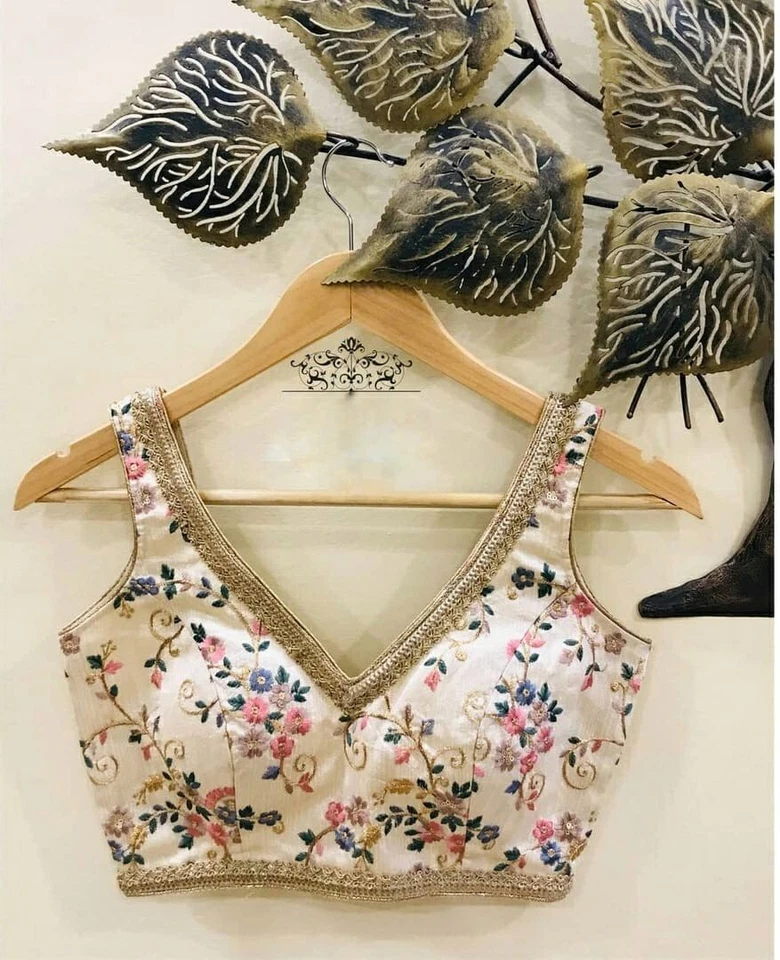 Rangoli Silk Embroidery Work,Designer Party Wear Saree & Blouse 11-RV