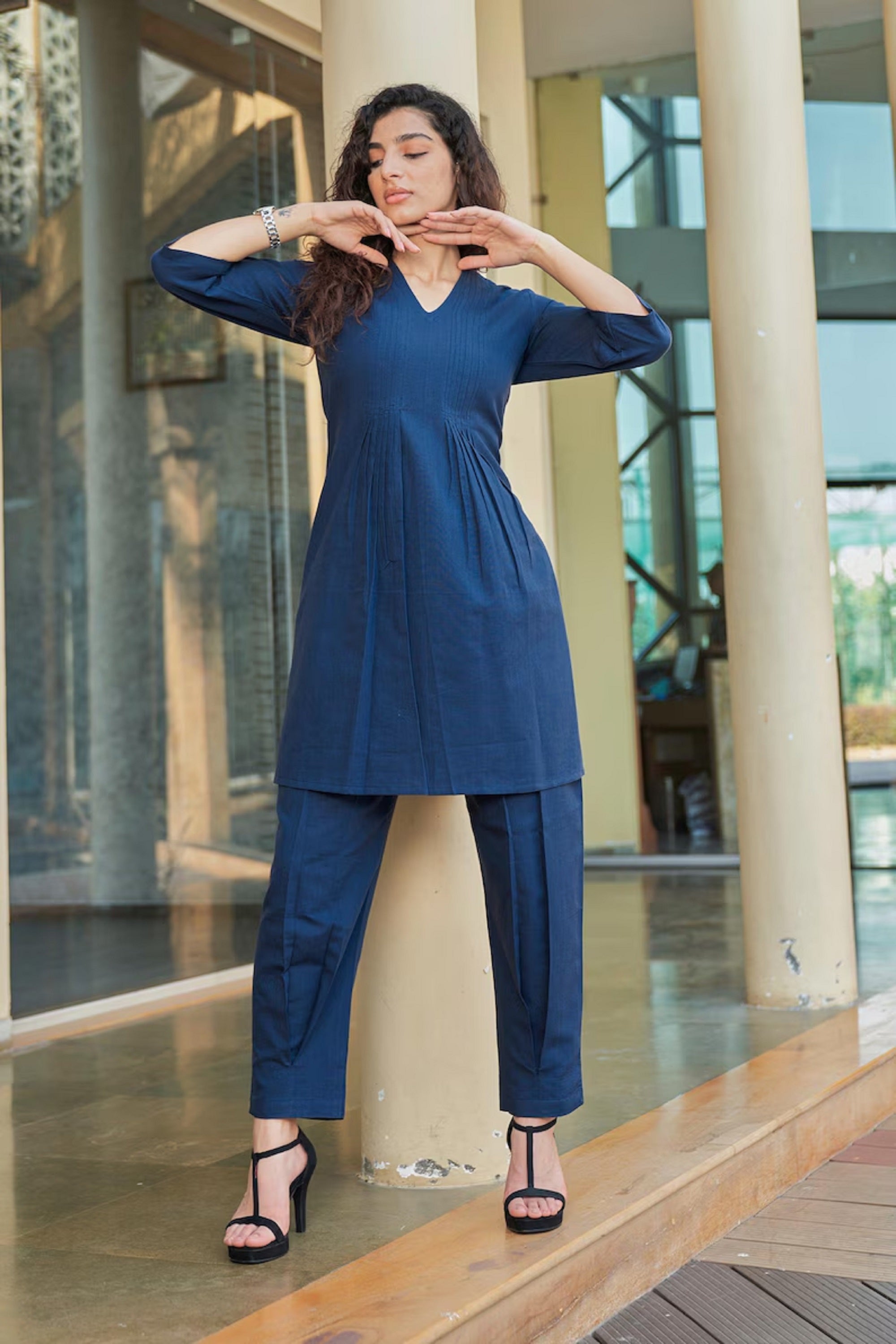 Linen Kurta Set Kurta Salwar Set for women