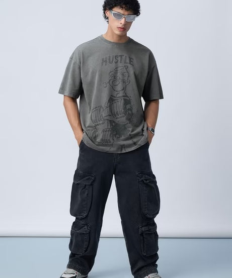 Popeye Hustle Oversized T-Shirts