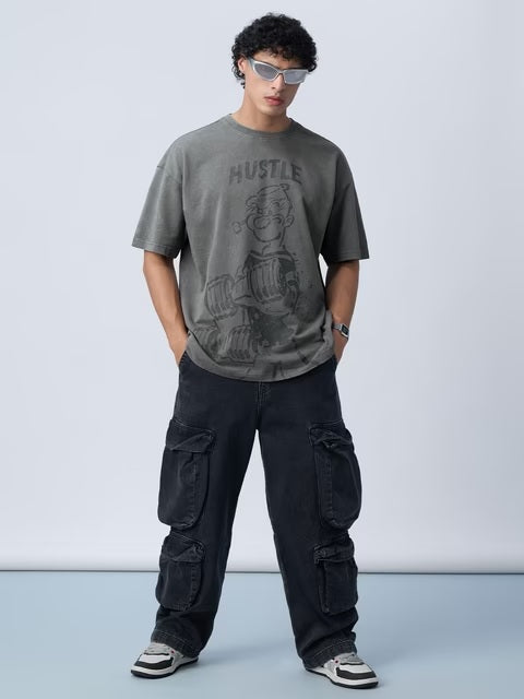 Popeye Hustle Oversized T-Shirts