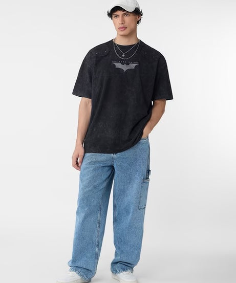 Batman Dark Knight Logo Oversized T-Shirts