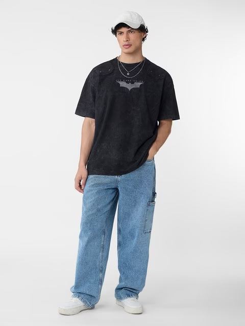Batman Dark Knight Logo Oversized T-Shirts