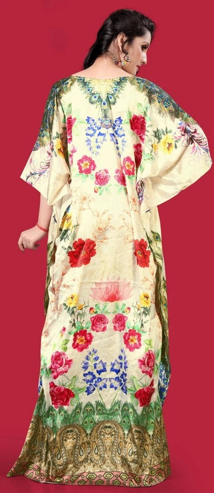 Long Caftan for Women Plus Size Beach Cover Up Casual Kaftan Maxi Gown Dress