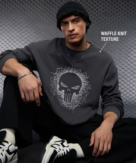 Punisher Chaos Oversized Full Sleeve T-Shirts