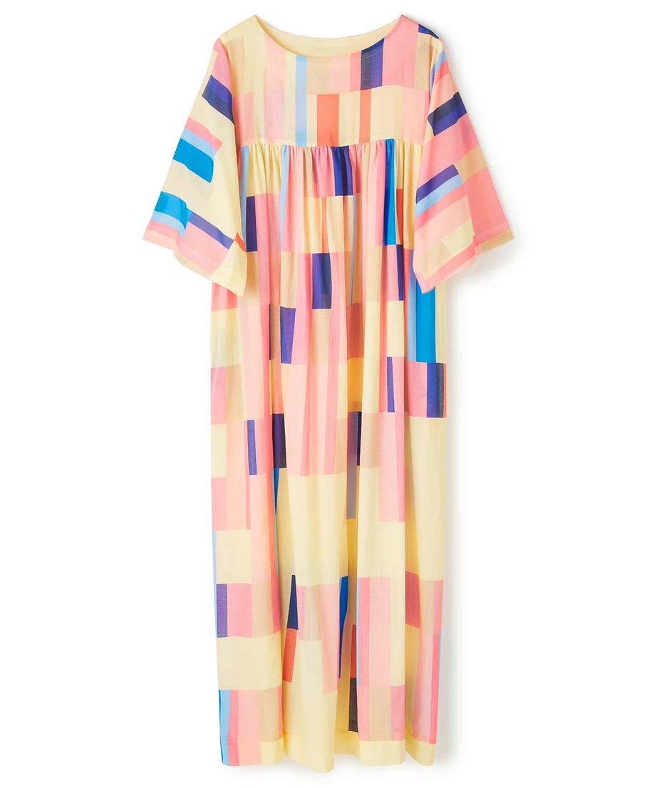 Women's Rayon Cotton Printed Casual Wear Long Kaftan