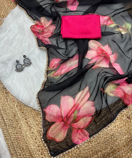 Soft Tebi Silk Beautiful Designer Saree With Blouse 11-GP