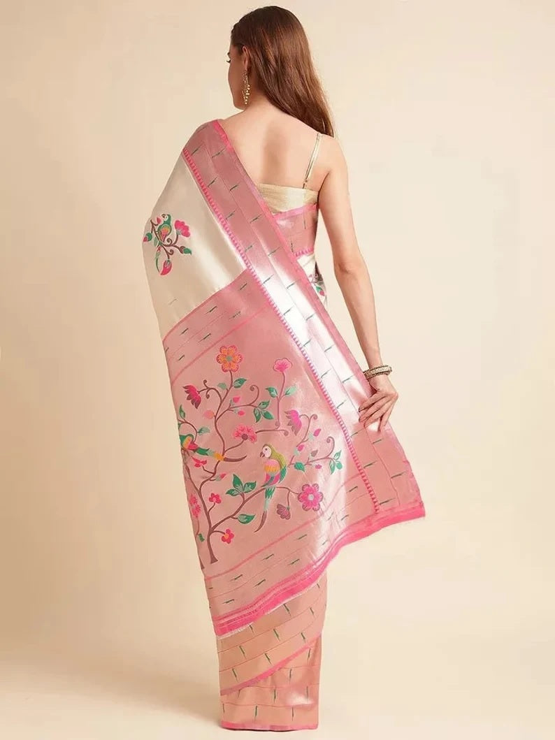 Pure Soft Banarasi Silk Heavy Saree With Blouse
