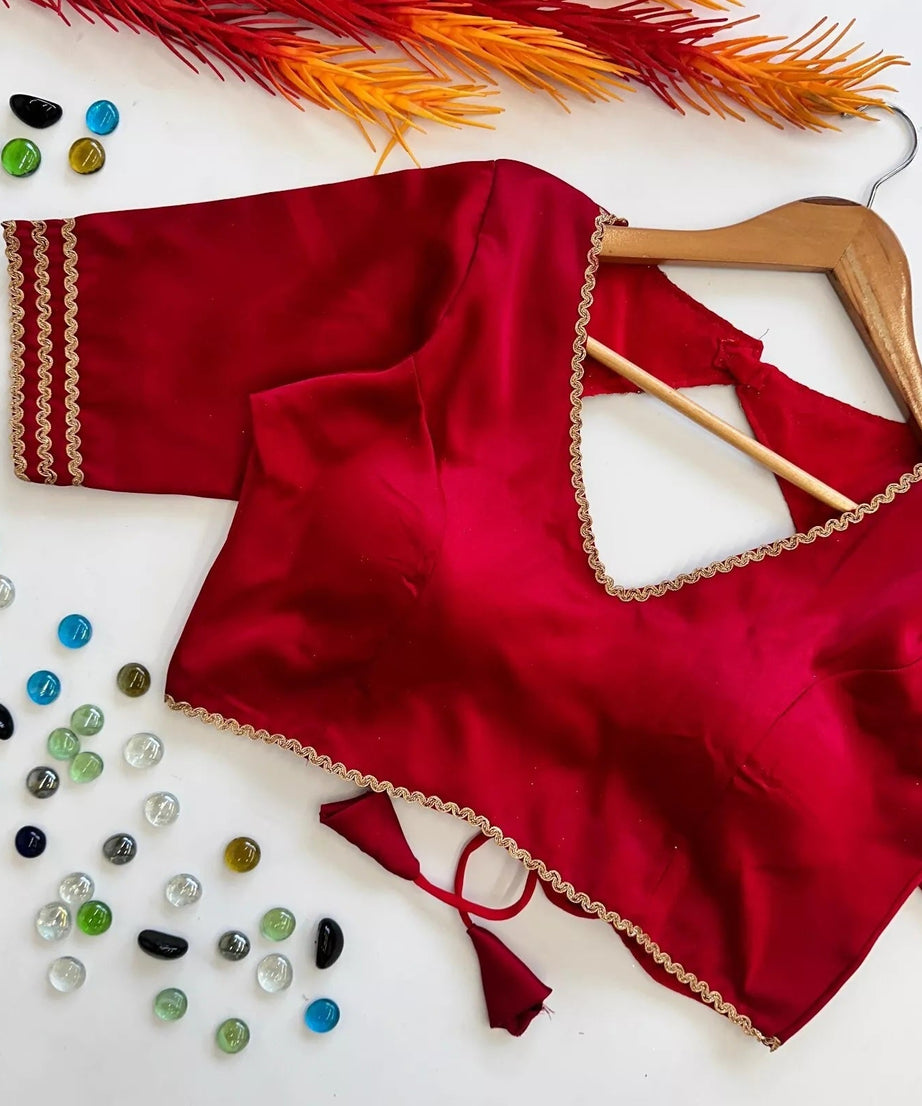 Wedding Special Stitched Manali Silk Blouse & Choli