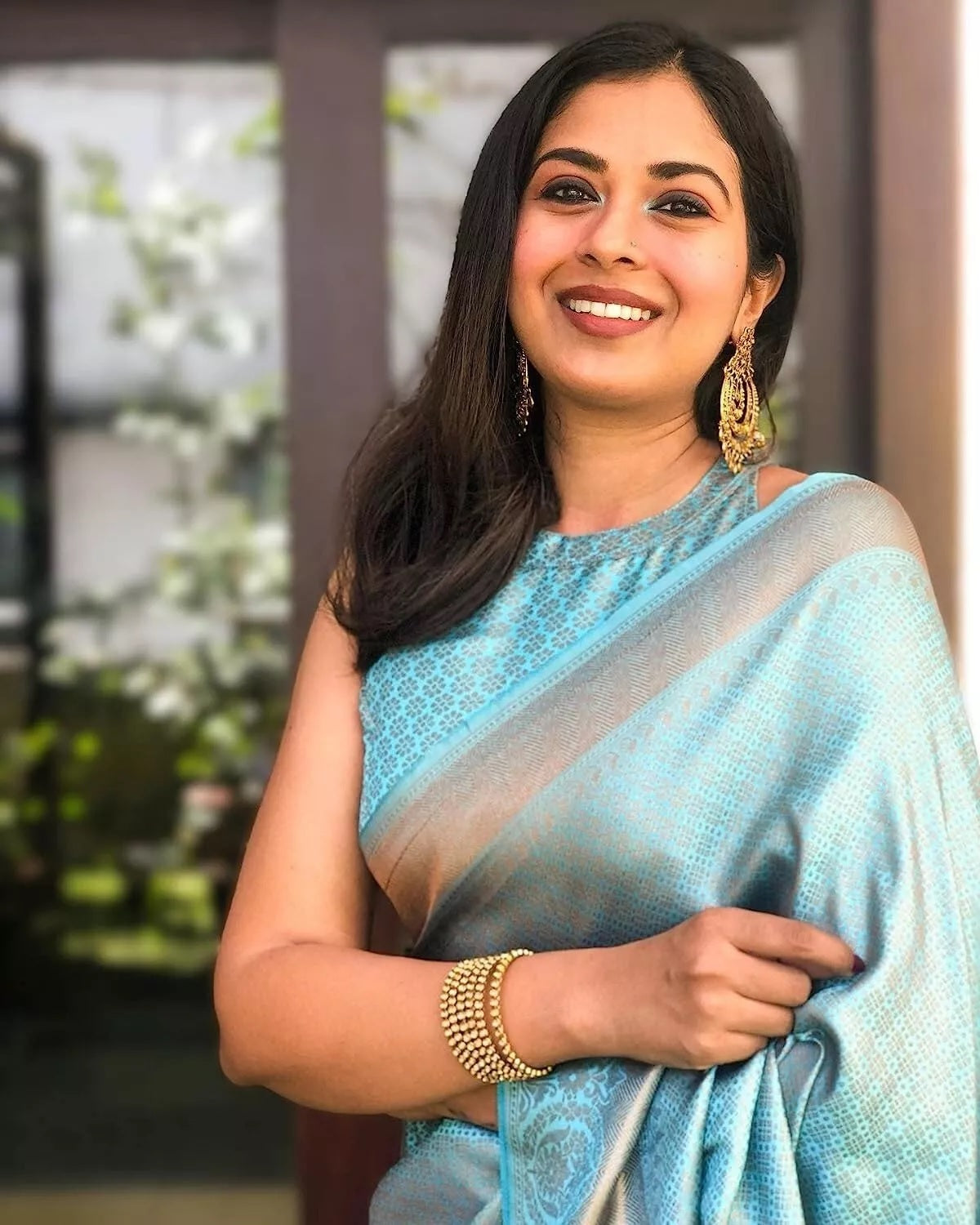 Bollywood Banarasi Soft Silk Saree For Women's, Fancy Style Sari & Blouse