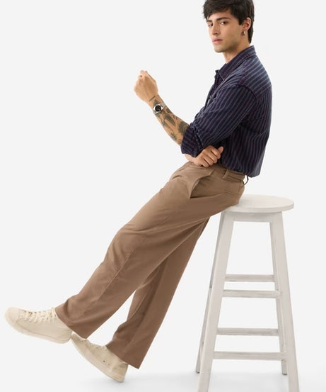 Indigo Stripes Men Relaxed Shirts