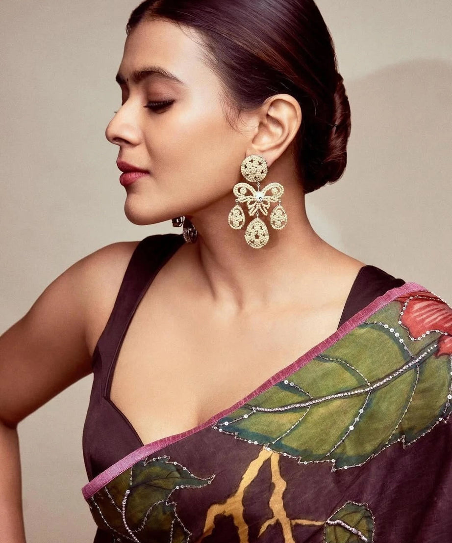 Women's Wedding Classic Latest Japan Satin Saree ,New Sari & Blouse