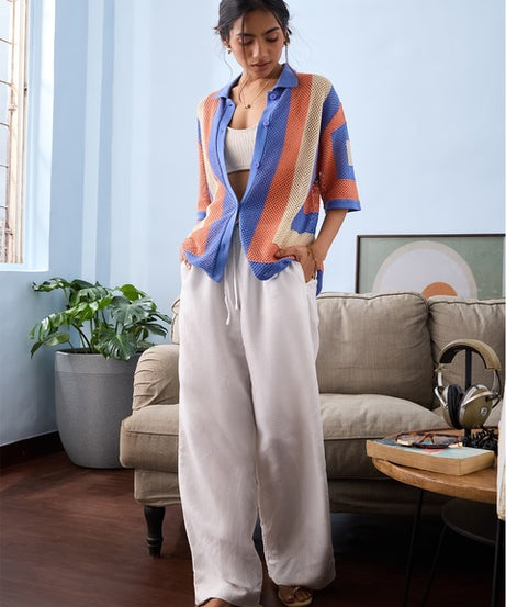 Open Carnelian Women Boyfriend Shirts