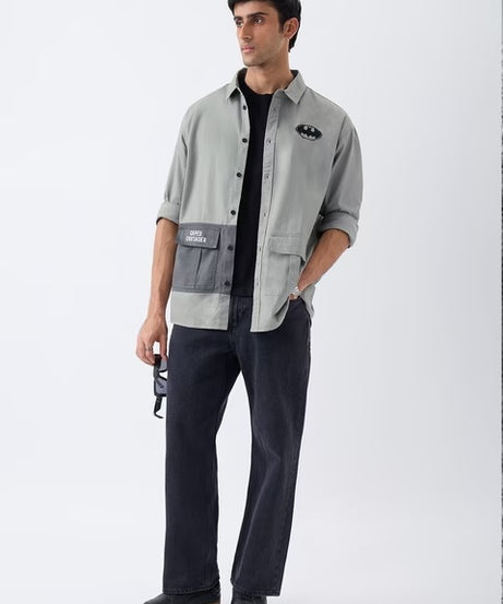 Batman Dark Knight Returns Men Utility Shirts