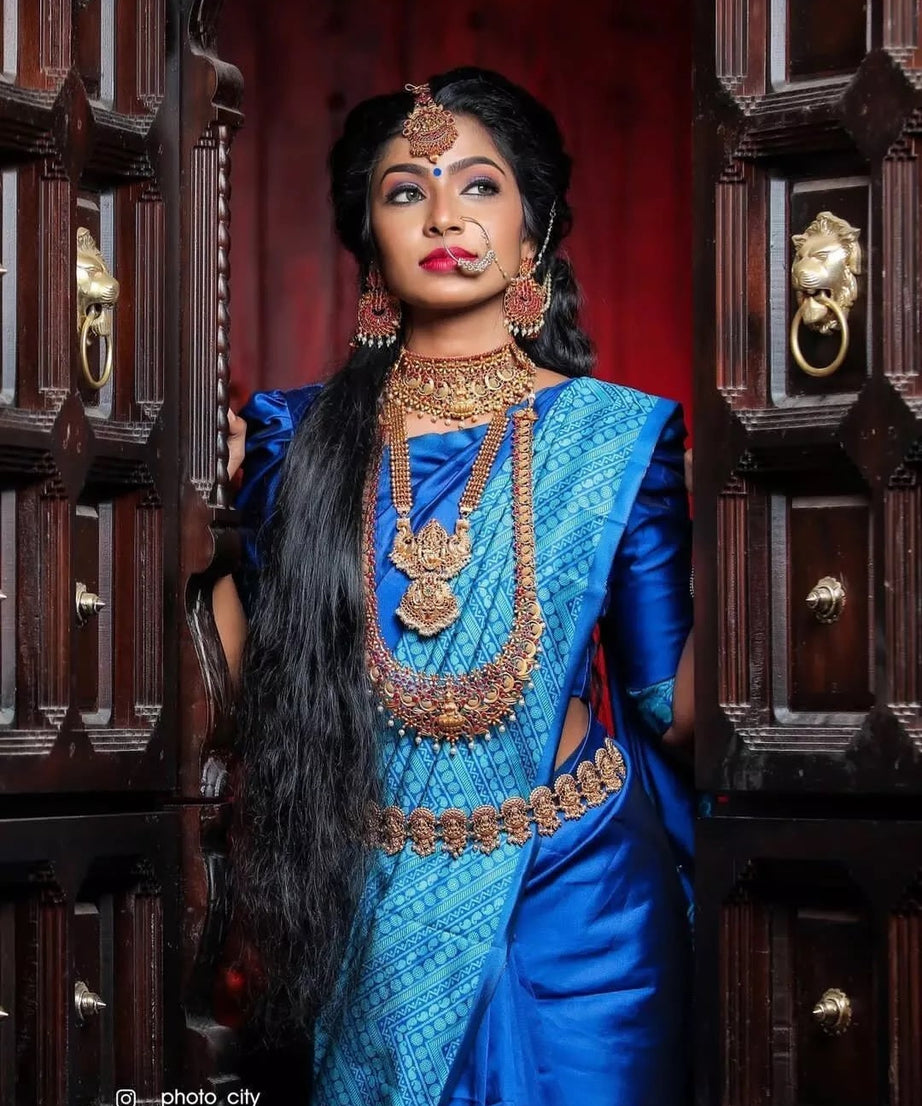 Traditional Classic Party Wear Saree, Ethnic Wedding Sari For Women's