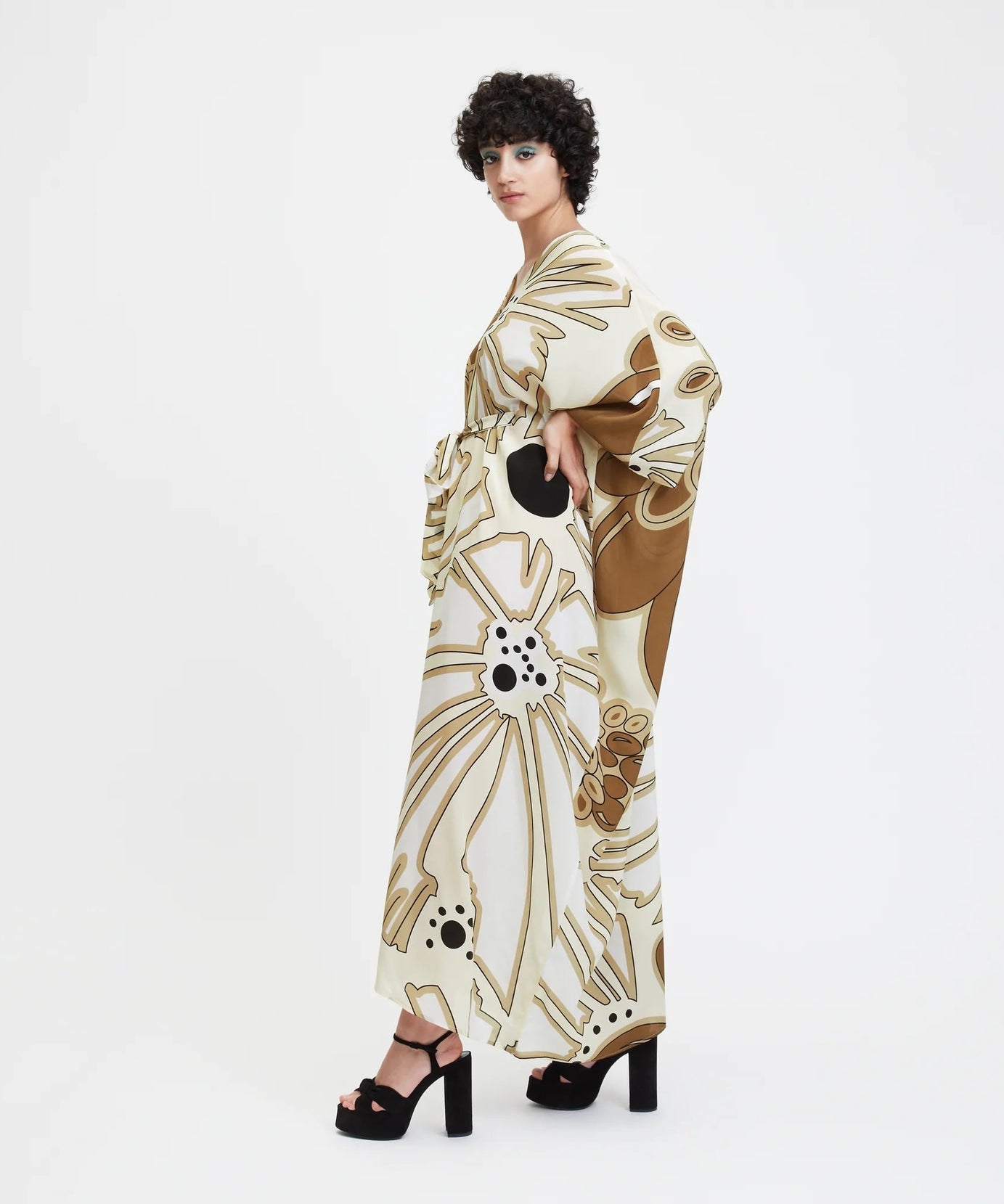 Women's French Moss Kaftan - Flowy Summer Beach Wear Caftan