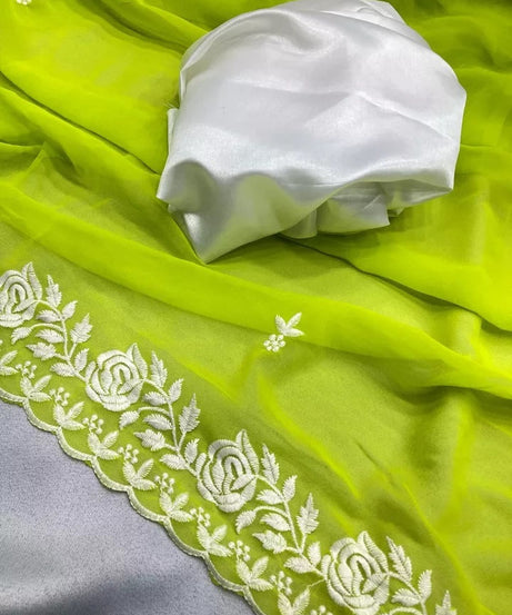 Classic New Traditional Soft Georgette Saree,Wedding Exclusive Sari