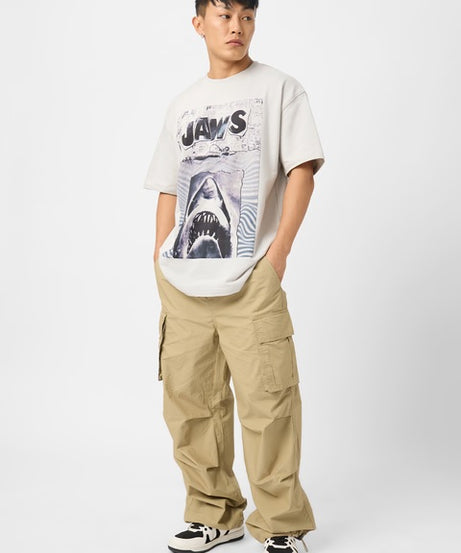 Jaws: Monochrome Oversized T-Shirts