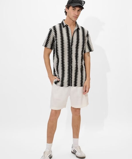 Chevron Men Textured Shirts