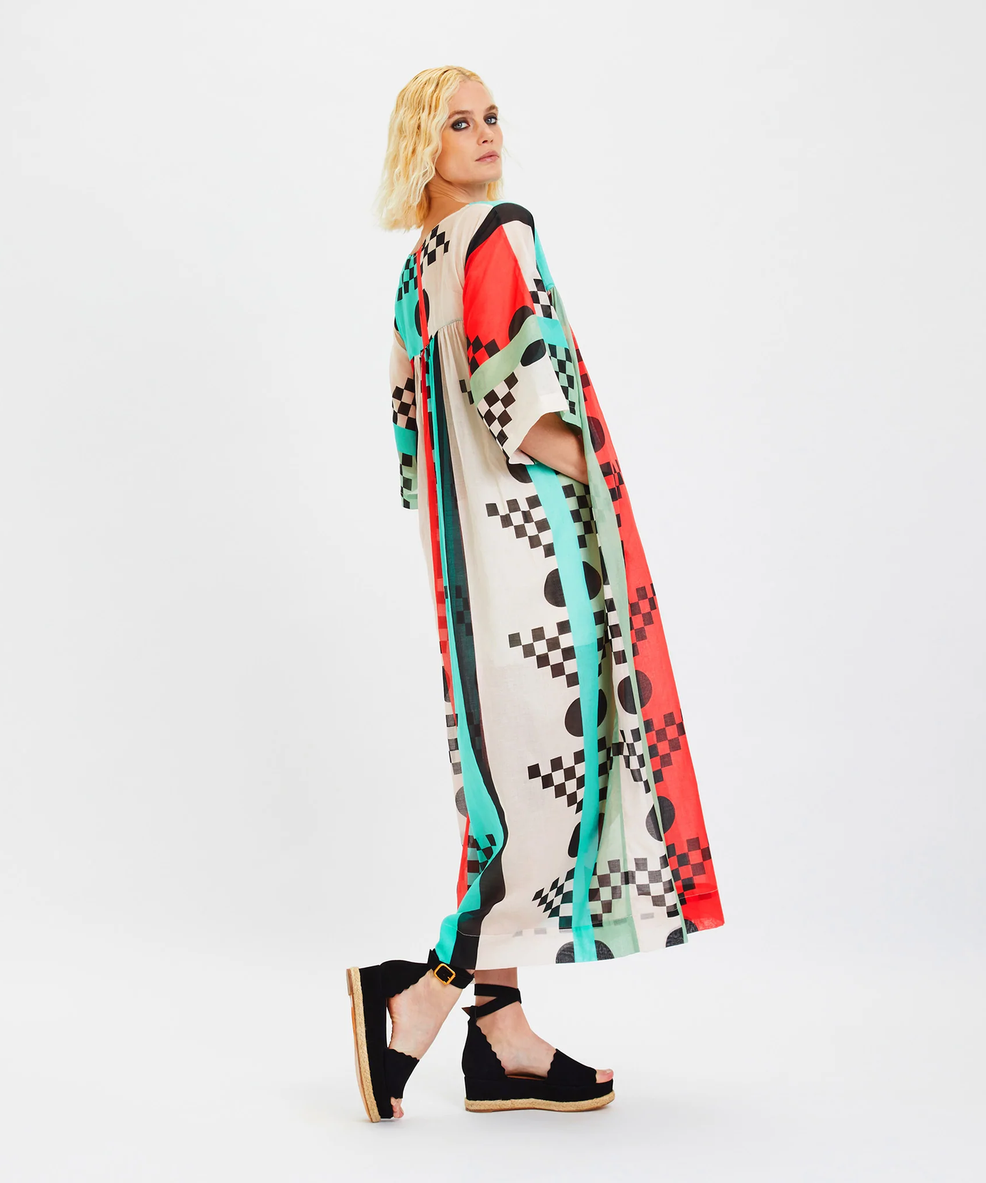 Soft Rayon Cotton Kaftan – Lightweight and Breathable Caftan For Women's